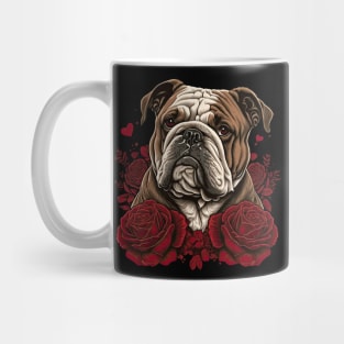 Valentine's Day Bulldog Mug